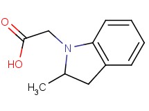(2-methyl-2,3-dihydro-1H-indol-1-yl)acetic acid (2-methyl-2,3-dihydro-1H-indol-1-yl)acetic acid