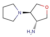 trans-4-(1-pyrrolidinyl)tetrahydro-3-furanamine trans-4-(1-pyrrolidinyl)tetrahydro-3-furanamine
