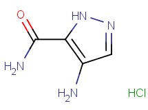 4-amino-1H-pyrazole-5-carboxamide hydrochloride