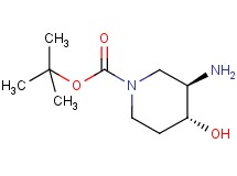 tert-butyl trans-3-amino-4-hydroxy-1-piperidinecarboxylate
