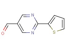 2-(2-thienyl)-5-pyrimidinecarbaldehyde 2-(2-thienyl)-5-pyrimidinecarbaldehyde