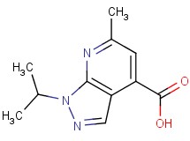 1-isopropyl-6-methyl-1H-pyrazolo[3,4-b]pyridine-4-carboxylic acid