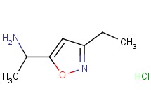 [1-(3-ethyl-5-isoxazolyl)ethyl]amine hydrochloride