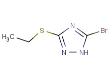 5-bromo-3-(ethylthio)-1H-1,2,4-triazole 5-bromo-3-(ethylthio)-1H-1,2,4-triazole