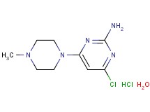 4-chloro-6-(4-methyl-1-piperazinyl)-2-pyrimidinamine hydrochloride hydrate 4-chloro-6-(4-methyl-1-piperazinyl)-2-pyrimidinamine hydrochloride hydrate