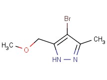 4-bromo-5-(methoxymethyl)-3-methyl-1H-pyrazole 4-bromo-5-(methoxymethyl)-3-methyl-1H-pyrazole