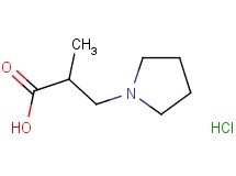 2-methyl-3-(1-pyrrolidinyl)propanoic acid hydrochloride 2-methyl-3-(1-pyrrolidinyl)propanoic acid hydrochloride