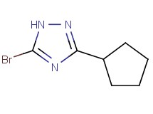 5-bromo-3-cyclopentyl-1H-1,2,4-triazole 5-bromo-3-cyclopentyl-1H-1,2,4-triazole