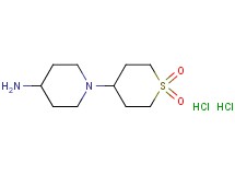 1-(1,1-dioxidotetrahydro-2H-thiopyran-4-yl)-4-piperidinamine dihydrochloride 1-(1,1-dioxidotetrahydro-2H-thiopyran-4-yl)-4-piperidinamine dihydrochloride