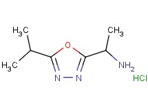 [1-(5-isopropyl-1,3,4-oxadiazol-2-yl)ethyl]amine hydrochloride