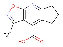3-methyl-6,7-dihydro-5H-cyclopenta[b]isoxazolo[4,5-e]pyridine-4-carboxylic acid