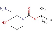 tert-butyl 3-(aminomethyl)-3-hydroxy-1-piperidinecarboxylate tert-butyl 3-(aminomethyl)-3-hydroxy-1-piperidinecarboxylate