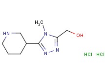 [4-methyl-5-(3-piperidinyl)-4H-1,2,4-triazol-3-yl]methanol dihydrochloride