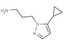 3-(5-cyclopropyl-1H-pyrazol-1-yl)-1-propanamine 3-(5-cyclopropyl-1H-pyrazol-1-yl)-1-propanamine