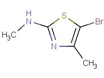 5-bromo-N,4-dimethyl-1,3-thiazol-2-amine 5-bromo-N,4-dimethyl-1,3-thiazol-2-amine