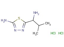 5-(1-amino-2-methylpropyl)-1,3,4-thiadiazol-2-amine dihydrochloride 5-(1-amino-2-methylpropyl)-1,3,4-thiadiazol-2-amine dihydrochloride