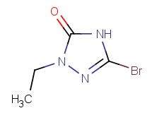 5-bromo-2-ethyl-2,4-dihydro-3H-1,2,4-triazol-3-one 5-bromo-2-ethyl-2,4-dihydro-3H-1,2,4-triazol-3-one