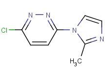3-chloro-6-(2-methyl-1H-imidazol-1-yl)pyridazine 3-chloro-6-(2-methyl-1H-imidazol-1-yl)pyridazine