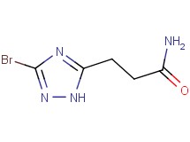 3-(3-bromo-1H-1,2,4-triazol-5-yl)propanamide 3-(3-bromo-1H-1,2,4-triazol-5-yl)propanamide