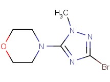 4-(3-bromo-1-methyl-1H-1,2,4-triazol-5-yl)morpholine 4-(3-bromo-1-methyl-1H-1,2,4-triazol-5-yl)morpholine