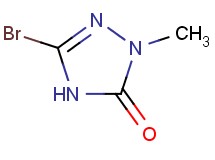 5-bromo-2-methyl-2,4-dihydro-3H-1,2,4-triazol-3-one 5-bromo-2-methyl-2,4-dihydro-3H-1,2,4-triazol-3-one