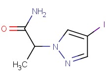 2-(4-iodo-1H-pyrazol-1-yl)propanamide 2-(4-iodo-1H-pyrazol-1-yl)propanamide