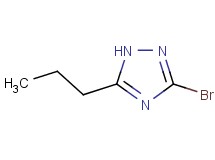 3-bromo-5-propyl-1H-1,2,4-triazole 3-bromo-5-propyl-1H-1,2,4-triazole