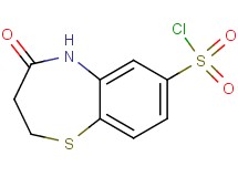 4-oxo-2,3,4,5-tetrahydro-1,5-benzothiazepine-7-sulfonyl chloride 4-oxo-2,3,4,5-tetrahydro-1,5-benzothiazepine-7-sulfonyl chloride