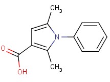2,5-dimethyl-1-phenyl-1H-pyrrole-3-carboxylic acid 2,5-dimethyl-1-phenyl-1H-pyrrole-3-carboxylic acid