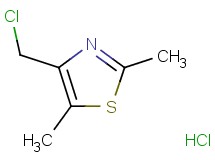 4-(chloromethyl)-2,5-dimethyl-1,3-thiazole hydrochloride 4-(chloromethyl)-2,5-dimethyl-1,3-thiazole hydrochloride