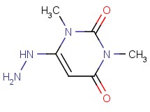 6-hydrazino-1,3-dimethyl-2,4(1H,3H)-pyrimidinedione 6-hydrazino-1,3-dimethyl-2,4(1H,3H)-pyrimidinedione