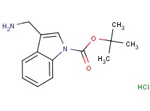 tert-butyl 3-(aminomethyl)-1H-indole-1-carboxylate hydrochloride tert-butyl 3-(aminomethyl)-1H-indole-1-carboxylate hydrochloride