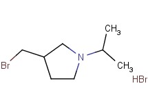 3-(bromomethyl)-1-isopropylpyrrolidine hydrobromide 3-(bromomethyl)-1-isopropylpyrrolidine hydrobromide