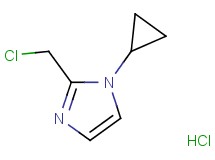 2-(chloromethyl)-1-cyclopropyl-1H-imidazole hydrochloride 2-(chloromethyl)-1-cyclopropyl-1H-imidazole hydrochloride