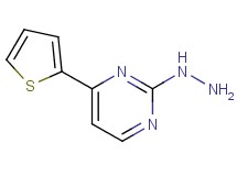 2-hydrazino-4-(2-thienyl)pyrimidine 2-hydrazino-4-(2-thienyl)pyrimidine