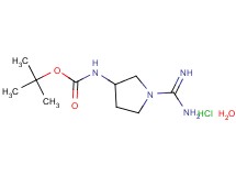 tert-butyl {1-[amino(imino)methyl]-3-pyrrolidinyl}carbamate hydrochloride hydrate