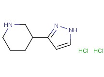 3-(1H-pyrazol-3-yl)piperidine dihydrochloride 3-(1H-pyrazol-3-yl)piperidine dihydrochloride