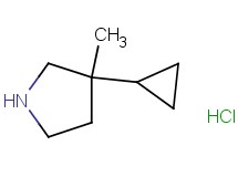 3-cyclopropyl-3-methylpyrrolidine hydrochloride 3-cyclopropyl-3-methylpyrrolidine hydrochloride