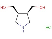 rac-(3R,4S)-3,4-pyrrolidinediyldimethanol hydrochloride rac-(3R,4S)-3,4-pyrrolidinediyldimethanol hydrochloride