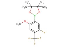 2-[5-fluoro-2-methoxy-4-(trifluoromethyl)phenyl]-4,4,5,5-tetramethyl-1,3,2-dioxaborolane