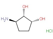 rac-(1R,2S,3R)-3-amino-1,2-cyclopentanediol hydrochloride rac-(1R,2S,3R)-3-amino-1,2-cyclopentanediol hydrochloride