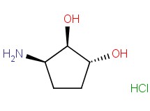 rac-(1R,2R,3R)-3-amino-1,2-cyclopentanediol hydrochloride rac-(1R,2R,3R)-3-amino-1,2-cyclopentanediol hydrochloride