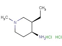 rac-(3R,4S)-3-ethyl-1-methyl-4-piperidinamine dihydrochloride rac-(3R,4S)-3-ethyl-1-methyl-4-piperidinamine dihydrochloride