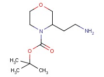 tert-butyl 3-(2-aminoethyl)-4-morpholinecarboxylate tert-butyl 3-(2-aminoethyl)-4-morpholinecarboxylate