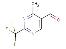 4-methyl-2-(trifluoromethyl)-5-pyrimidinecarbaldehyde 4-methyl-2-(trifluoromethyl)-5-pyrimidinecarbaldehyde