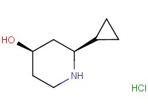 rac-(2S,4R)-2-cyclopropyl-4-piperidinol hydrochloride rac-(2S,4R)-2-cyclopropyl-4-piperidinol hydrochloride