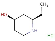 rac-(2R,4R)-2-ethyl-4-piperidinol hydrochloride rac-(2R,4R)-2-ethyl-4-piperidinol hydrochloride
