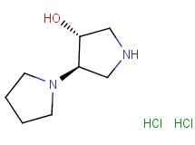rac-(3'R,4'R)-1,3'-bipyrrolidin-4'-ol dihydrochloride rac-(3'R,4'R)-1,3'-bipyrrolidin-4'-ol dihydrochloride