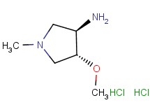 rac-(3R,4R)-4-methoxy-1-methyl-3-pyrrolidinamine dihydrochloride rac-(3R,4R)-4-methoxy-1-methyl-3-pyrrolidinamine dihydrochloride
