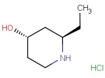 rac-(2R,4S)-2-ethyl-4-piperidinol hydrochloride rac-(2R,4S)-2-ethyl-4-piperidinol hydrochloride
